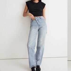Madewell x Molly Dickson Crossover Baggy Straight Jeans
